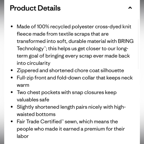 Patagonia Women’s Better Sweater Zippered Chore Jacket - Excellent Condition - Picture 9 of 12